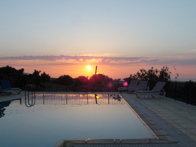 Johannes Villa, sunset from pool, Image 25