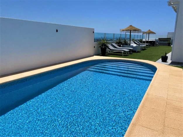 Villa with sea view , Lovely sea views from the heated pool , Image 1